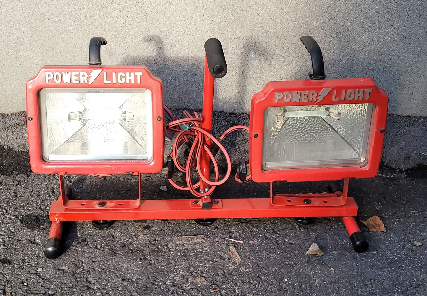 Lampe de chantier double