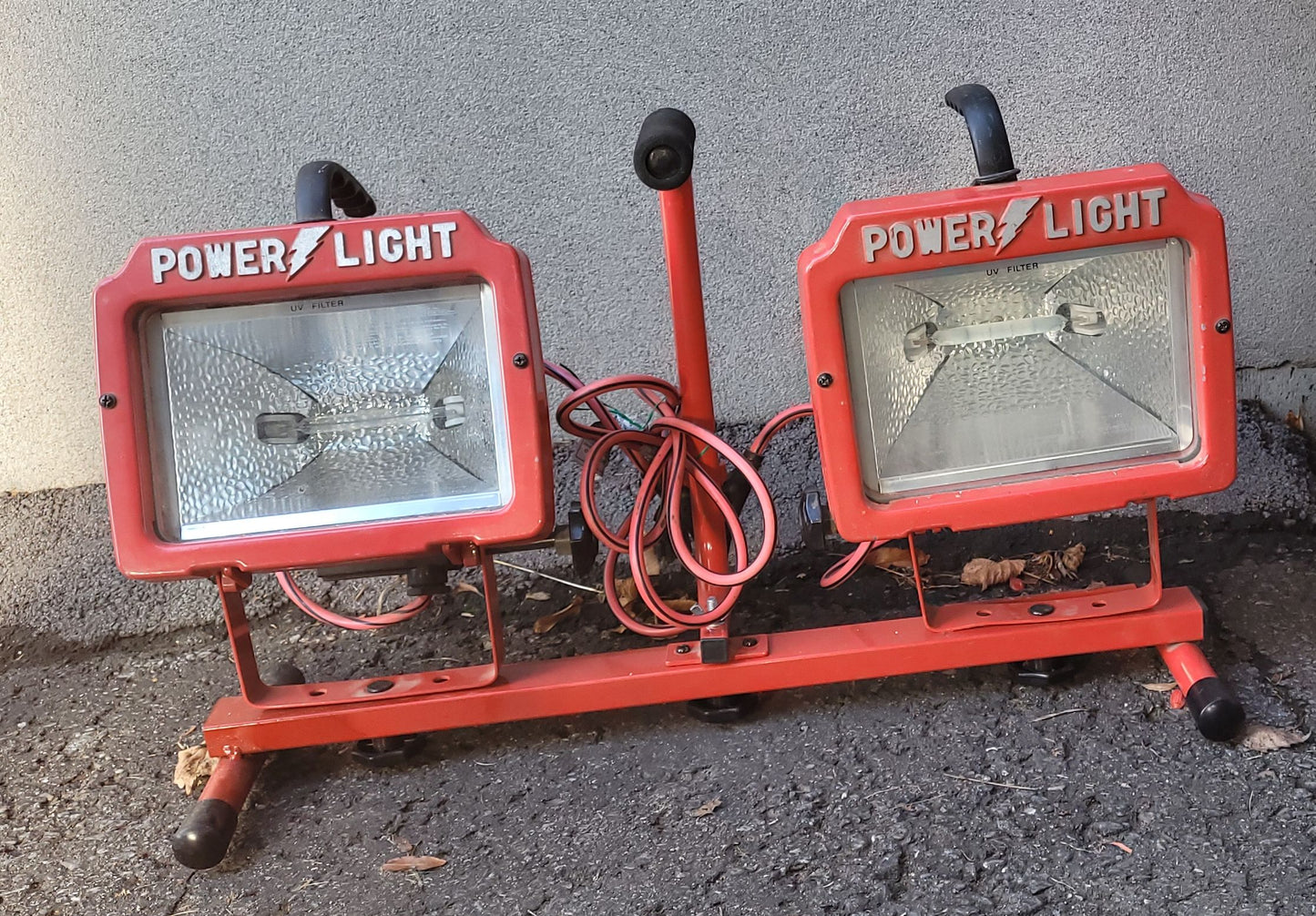 Lampe de chantier double