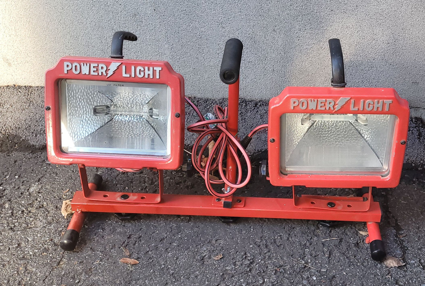 Lampe de chantier double