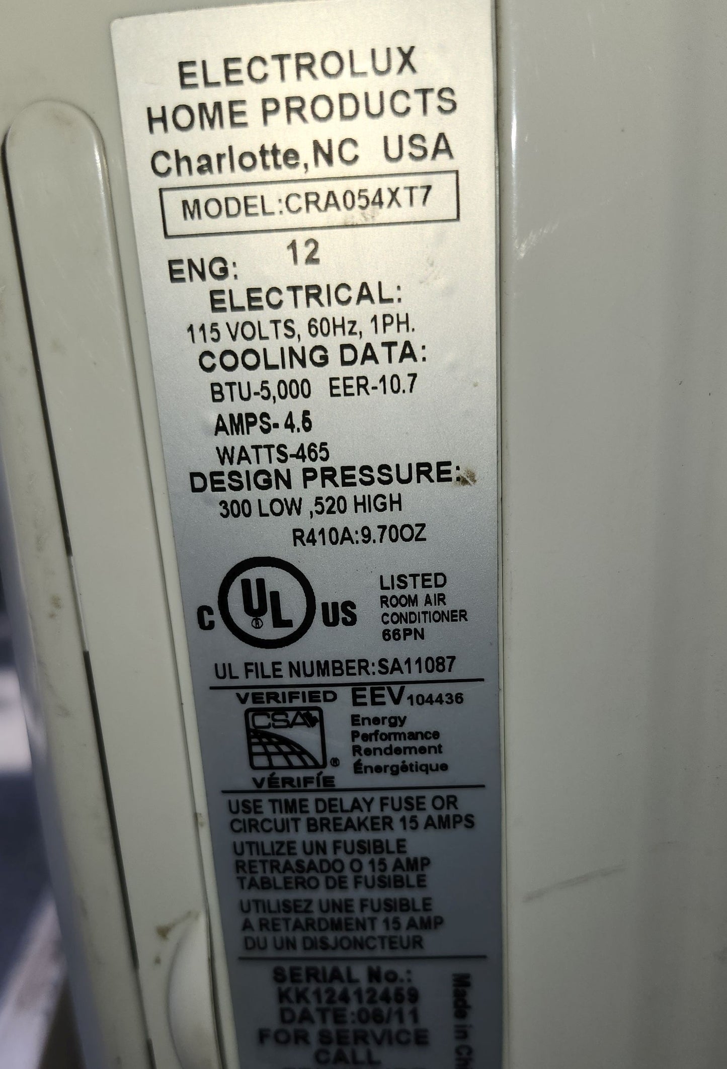 Air climatisé 5 000 btu