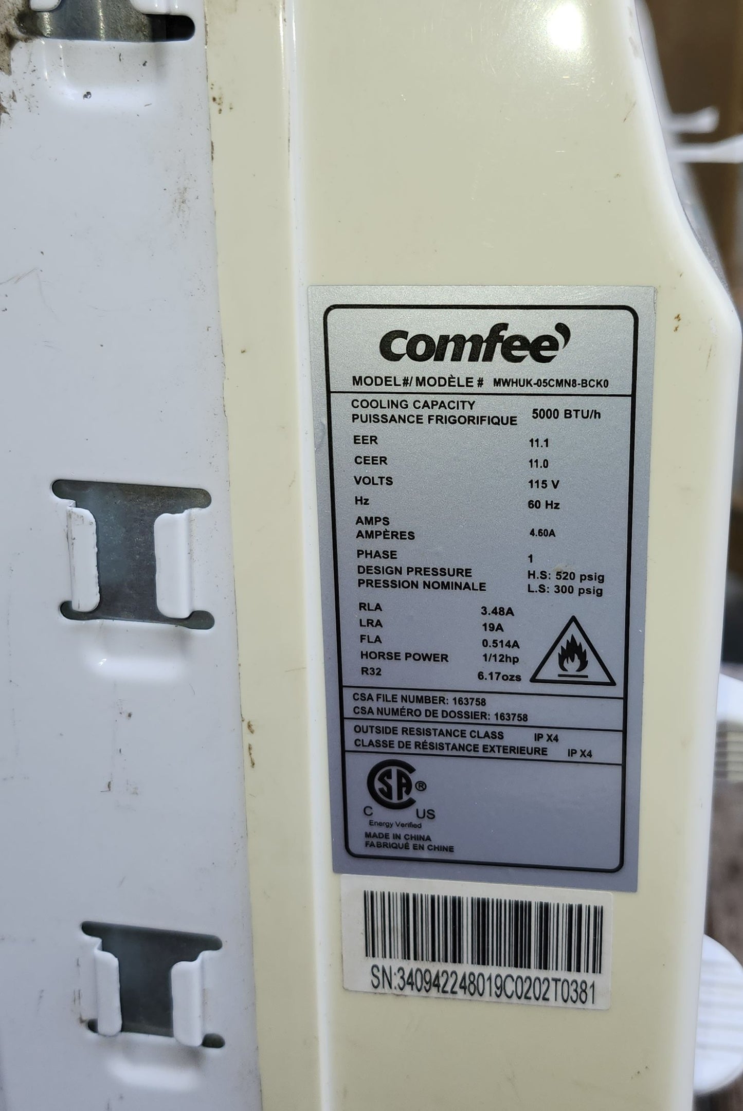 Air climatisé 5 000 btu