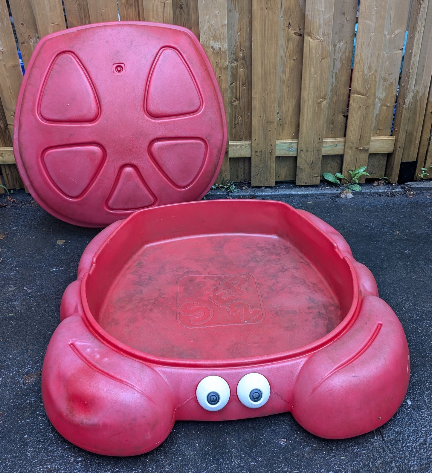 Carré de sable en forme de crabe