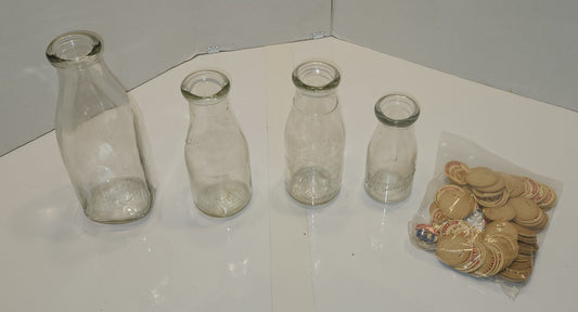 Bouteilles de lait en verre