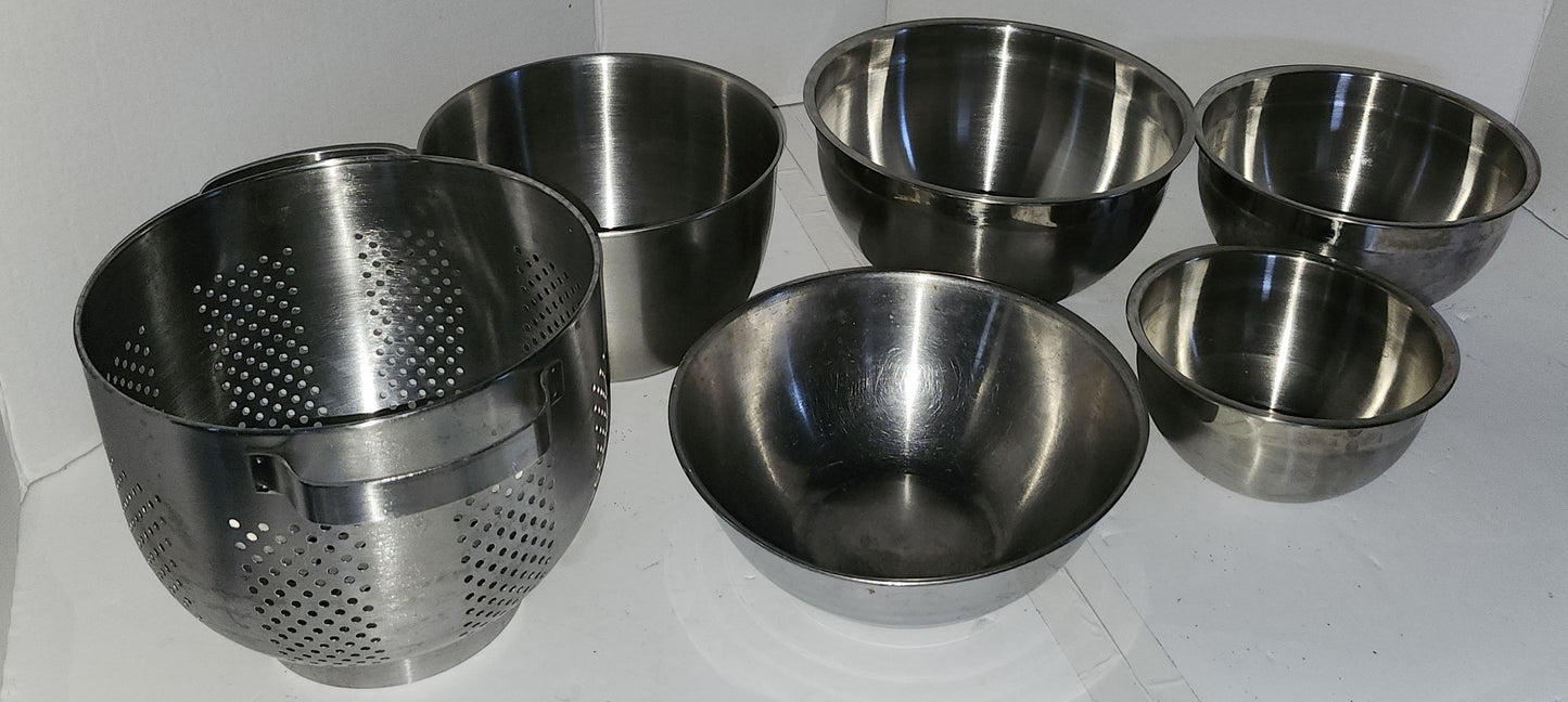 Bol à mélanger en inox / Cul de poule