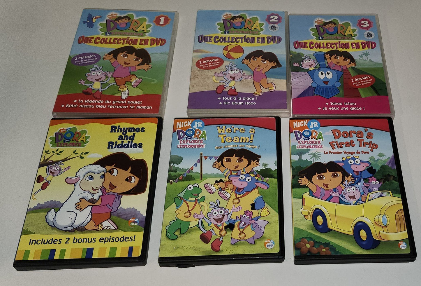 Lot de 6 DVDs de Dora l'Exploratrice