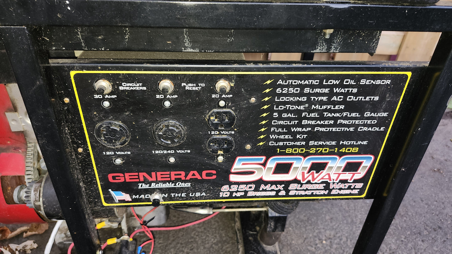 Génératrice Generac 5000W