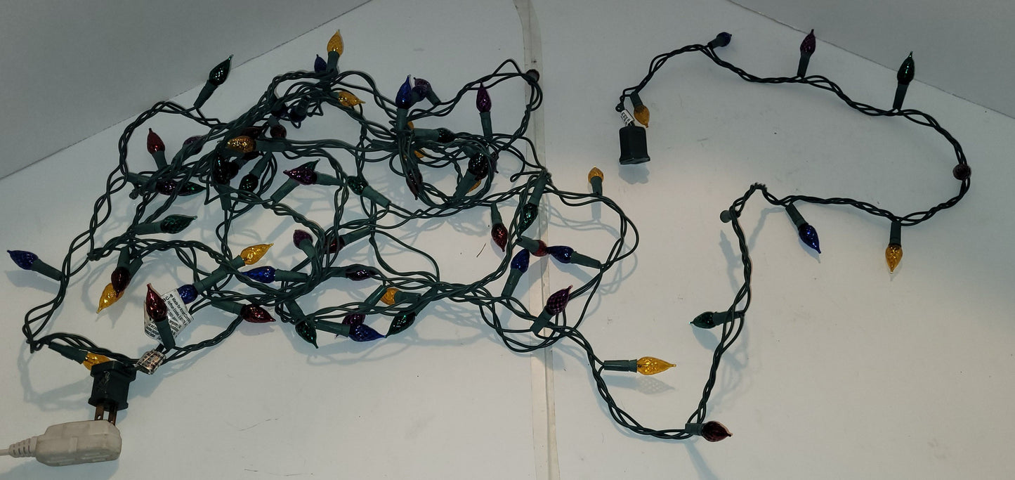 Jeu de lumières incandescentes multicolores
