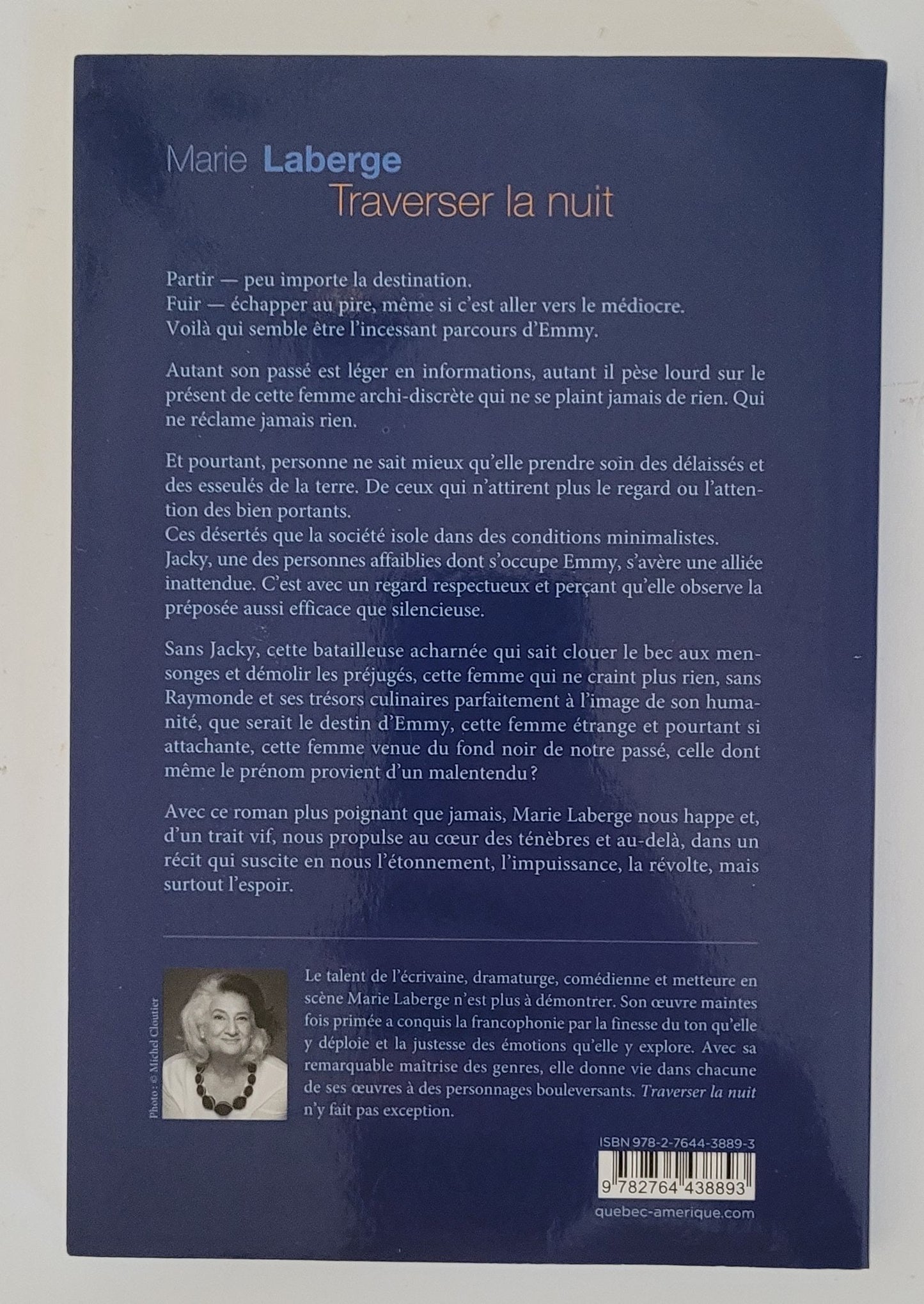 Roman Traversée la nuit de Marie Laberge