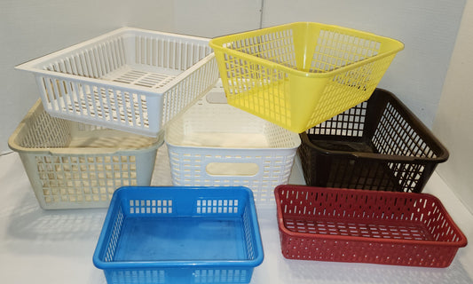 Paniers de plastique