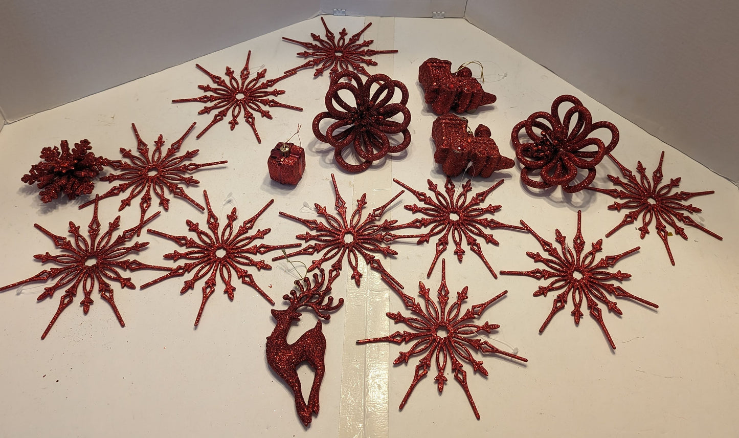 Décoration rouges pour le sapin