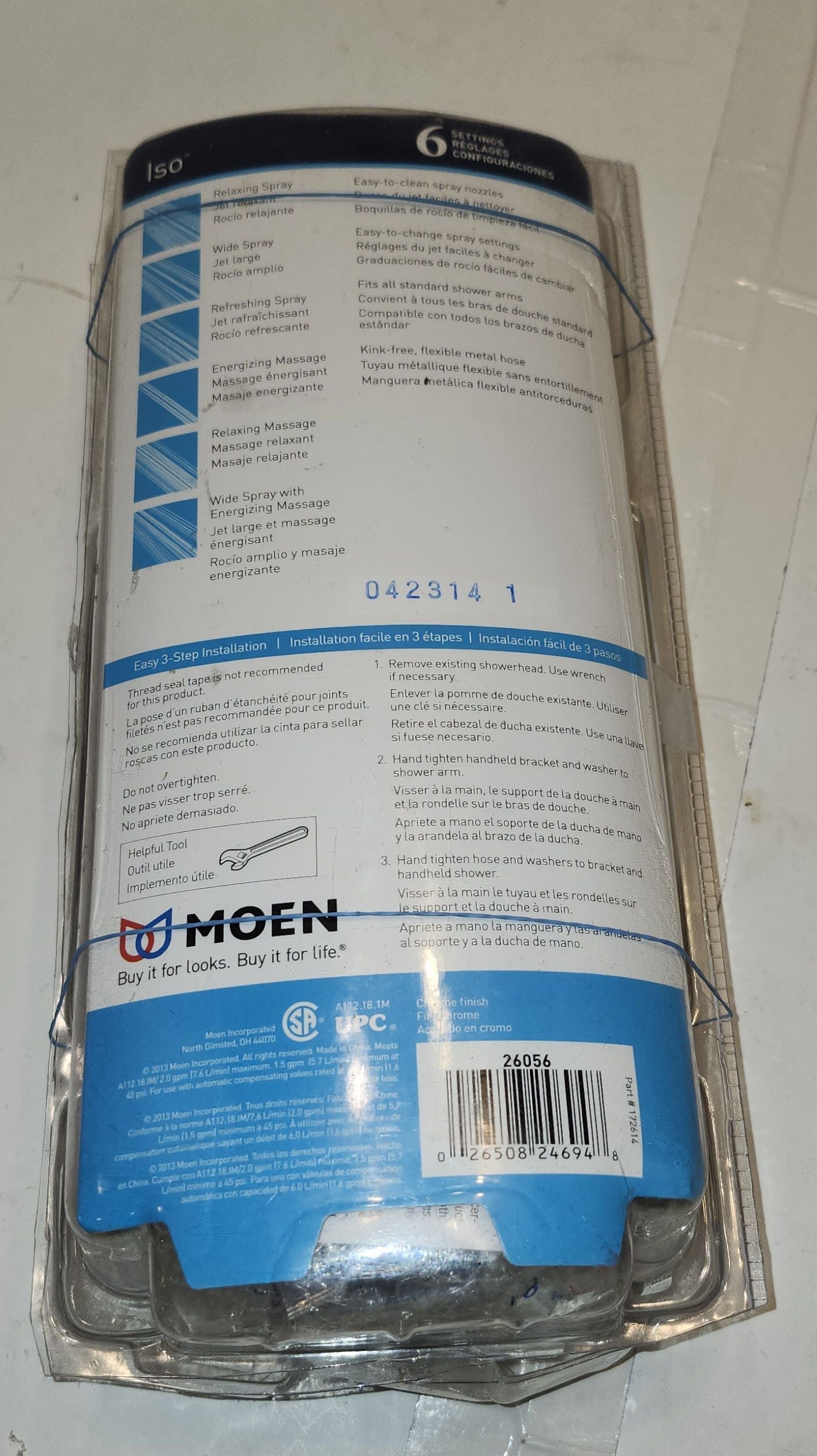 Pommeau de douche Moen