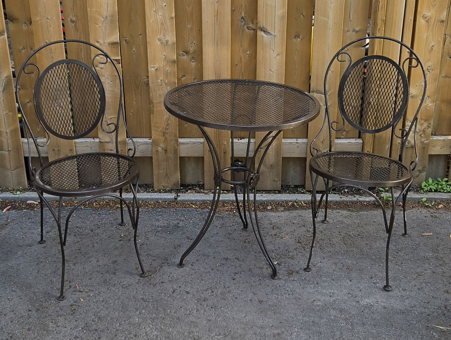 Table à bistro en métal