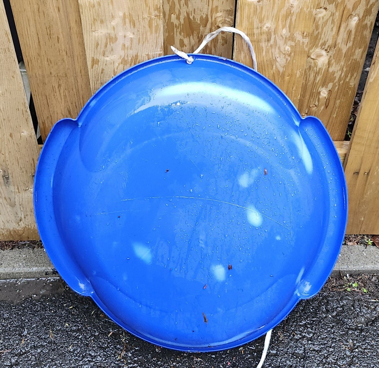 Luge en plastique rond