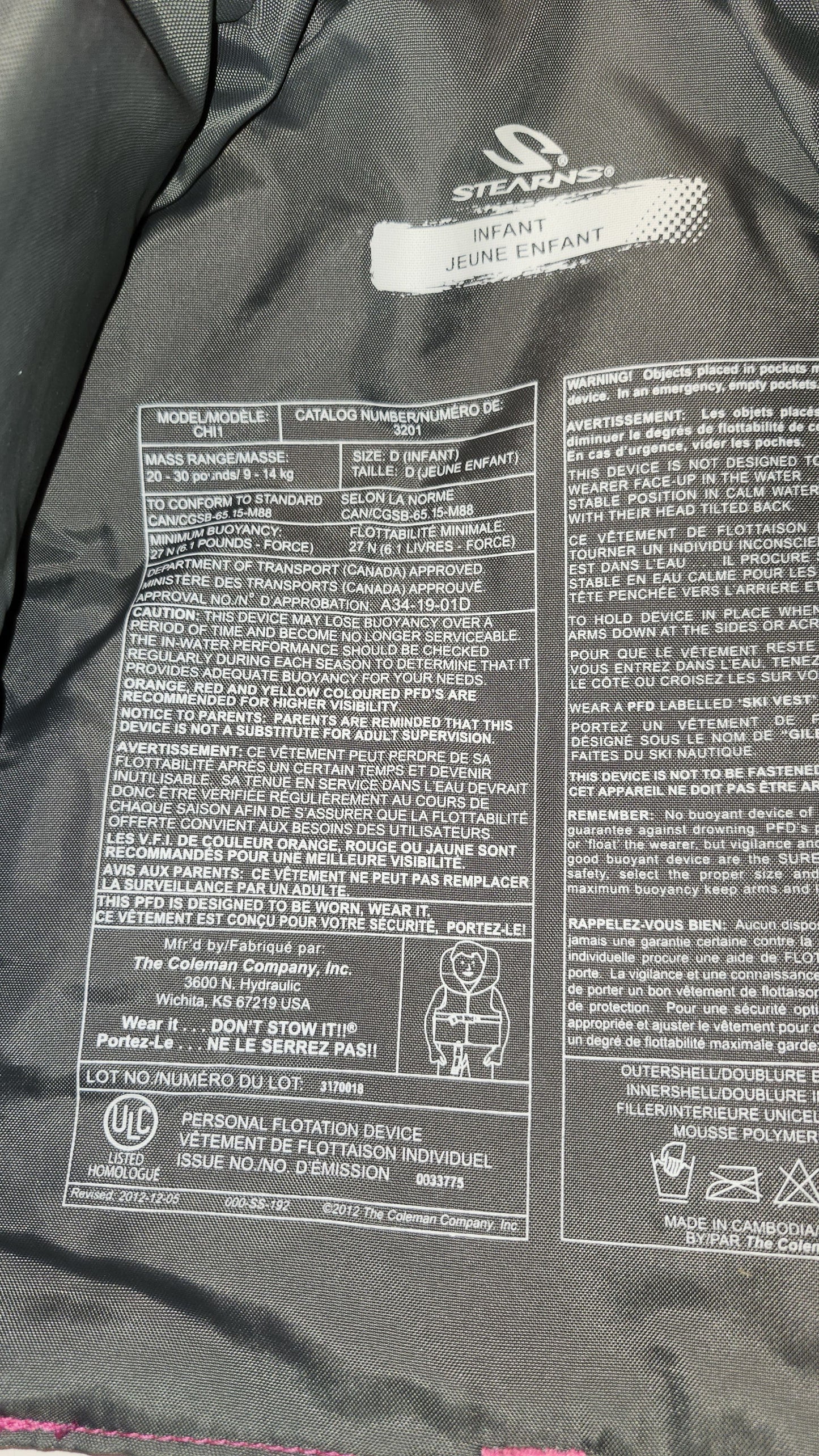 Veste de sauvetage enfant