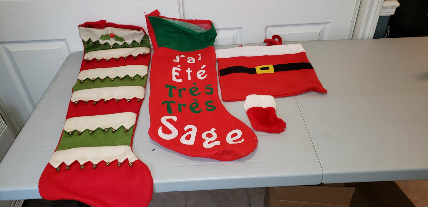 Ensemble de bas de Noël géant