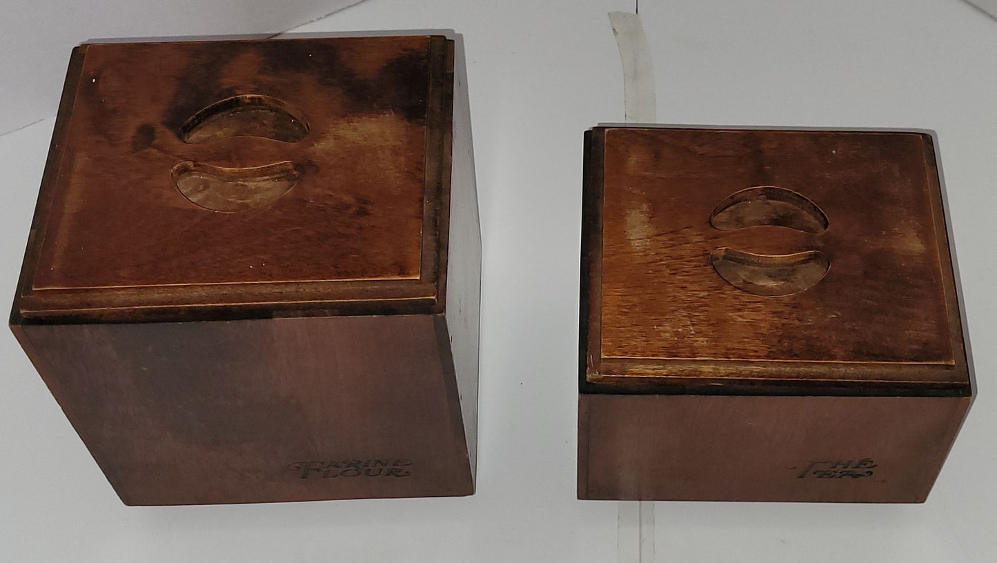 Pots de comptoir en bois