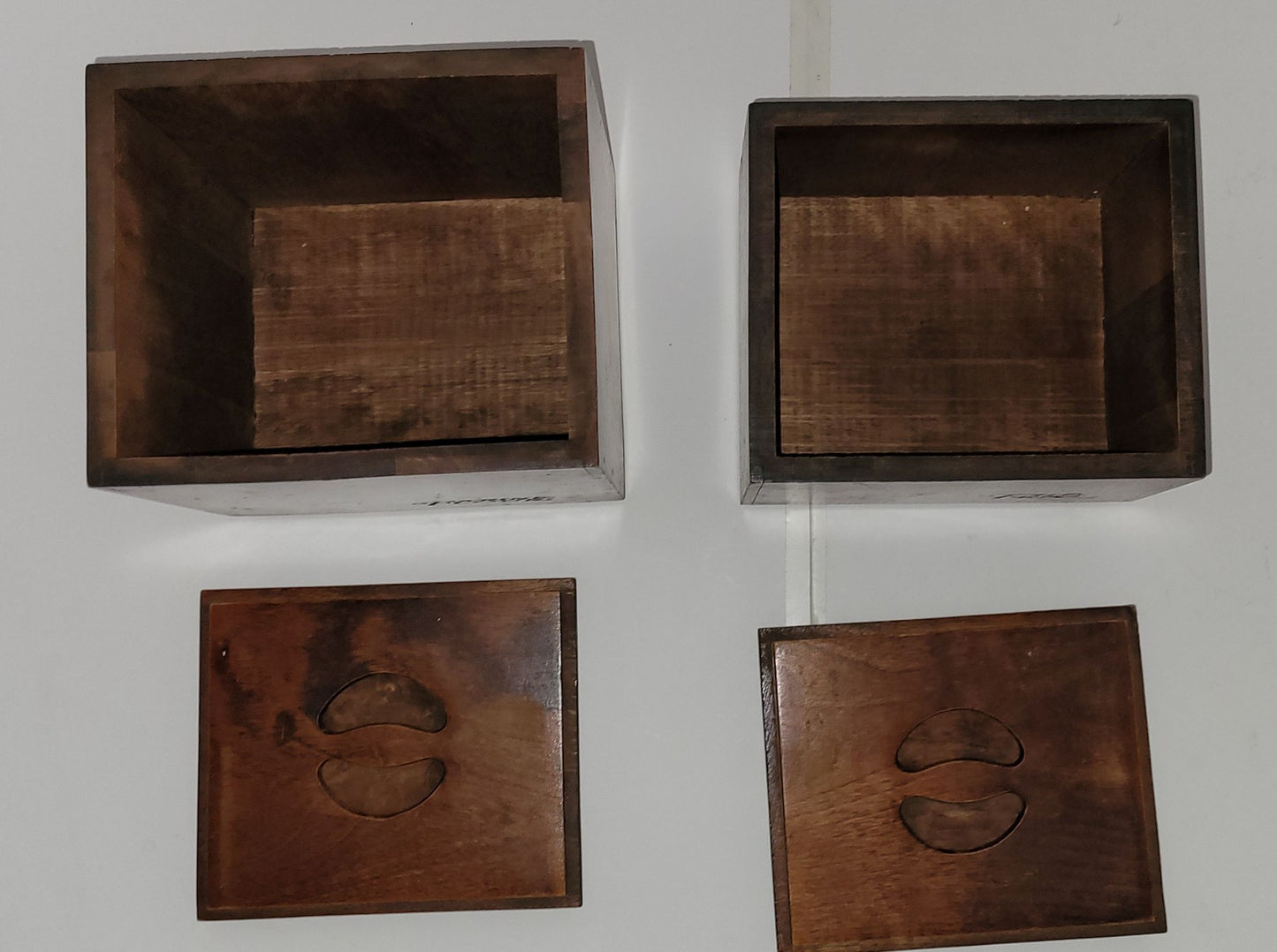 Pots de comptoir en bois