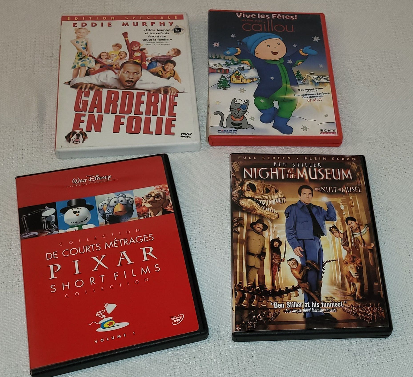 Lot de 4 films pour enfant