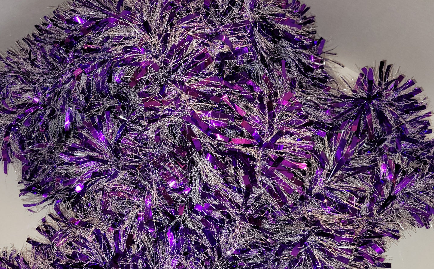 Guirlande mauve et argent