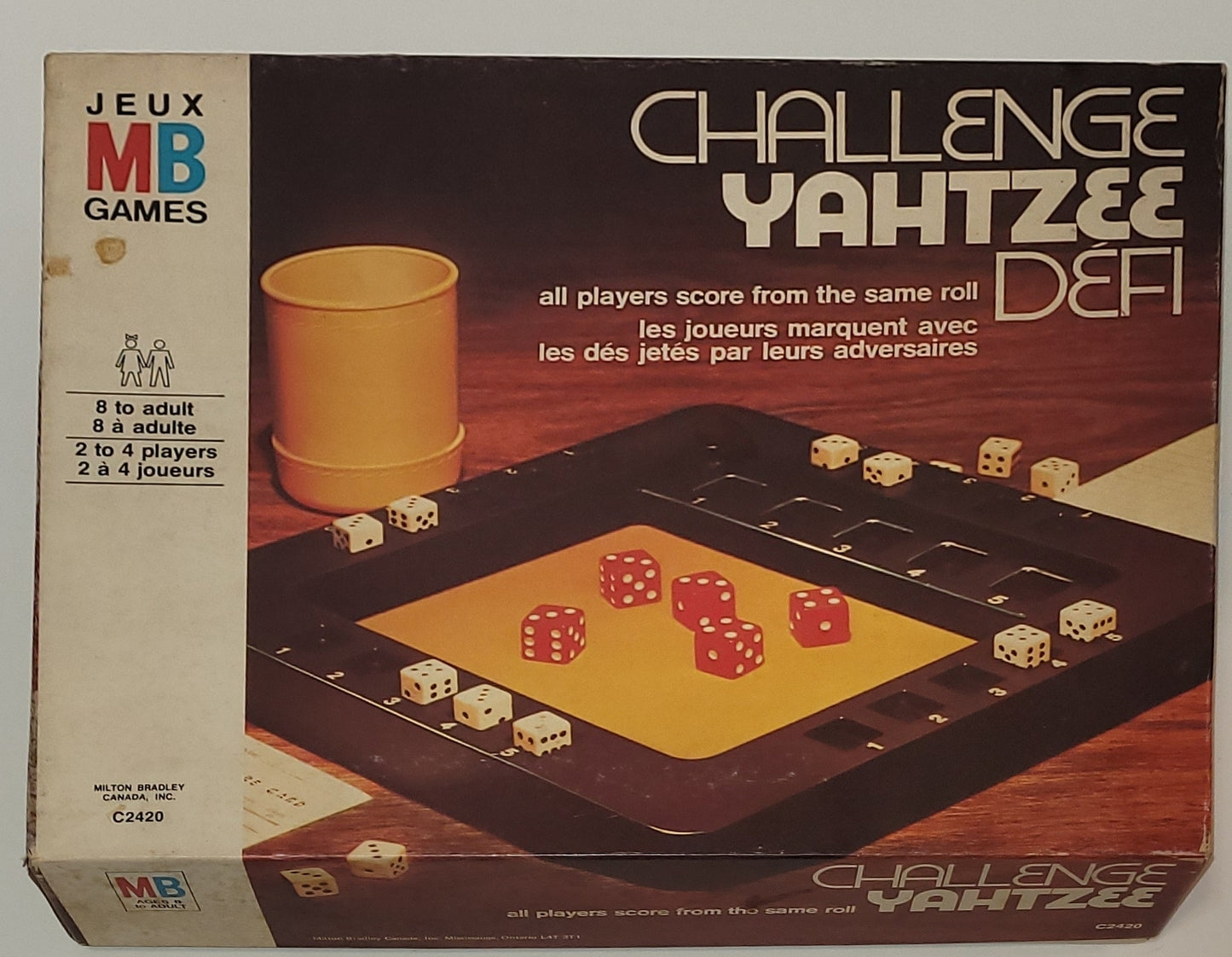 Jeu Yahtzee Défi