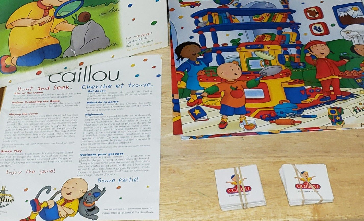 Jeu Cherche et trouve Caillou