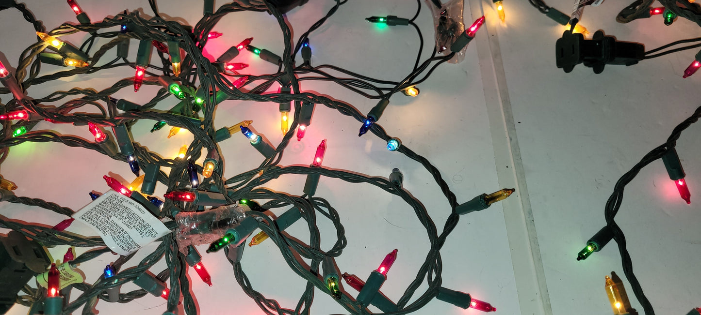 Jeux de lumières miniatures multicolores