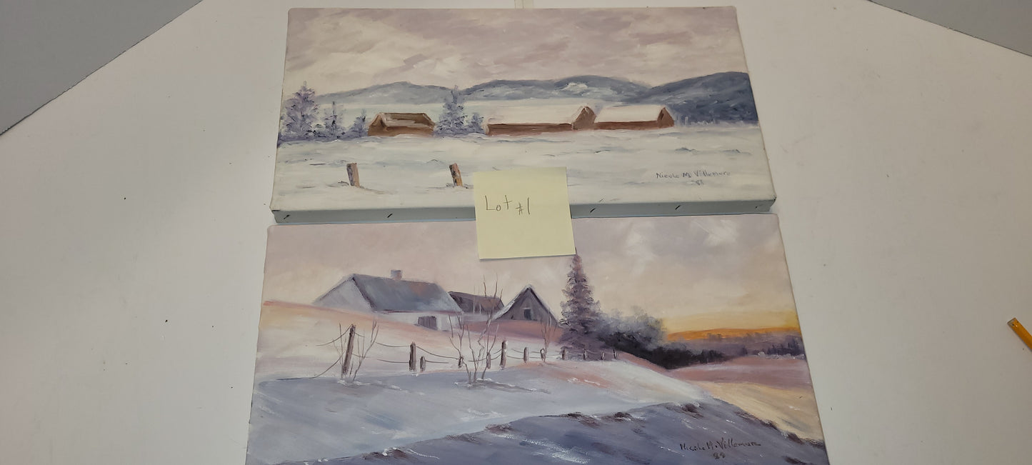 Toile à l'huile