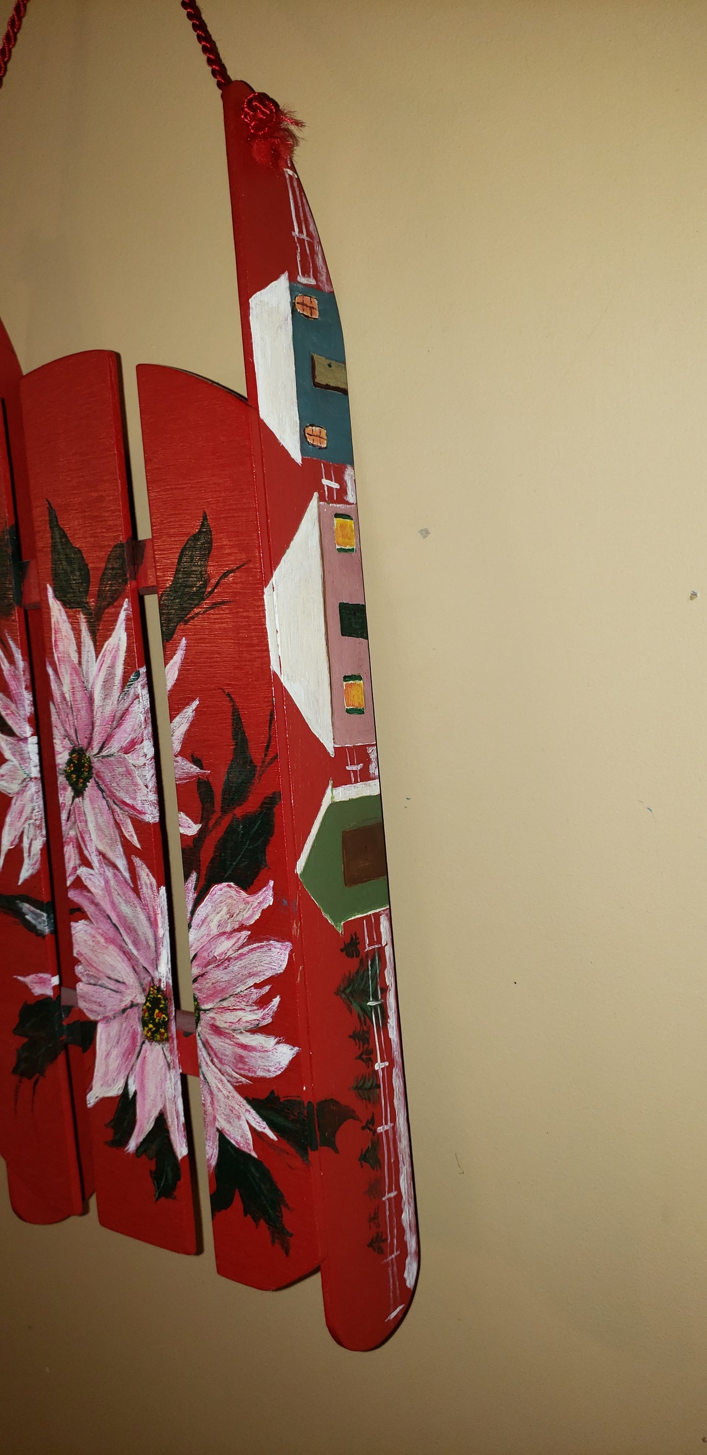 Décoration murale de luge