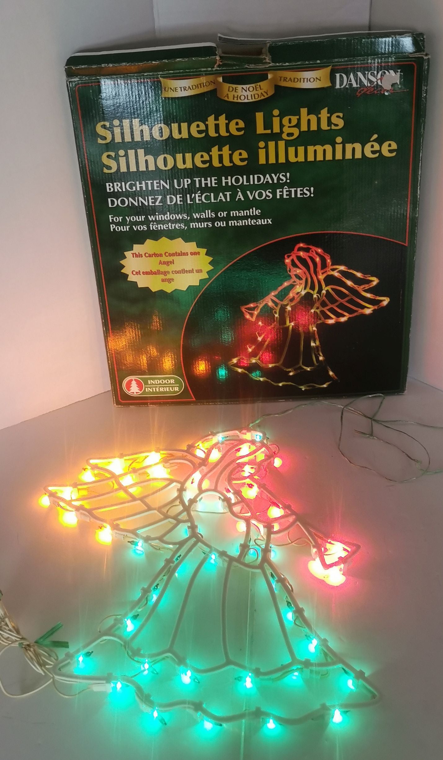 Silhouette illuminée Ange