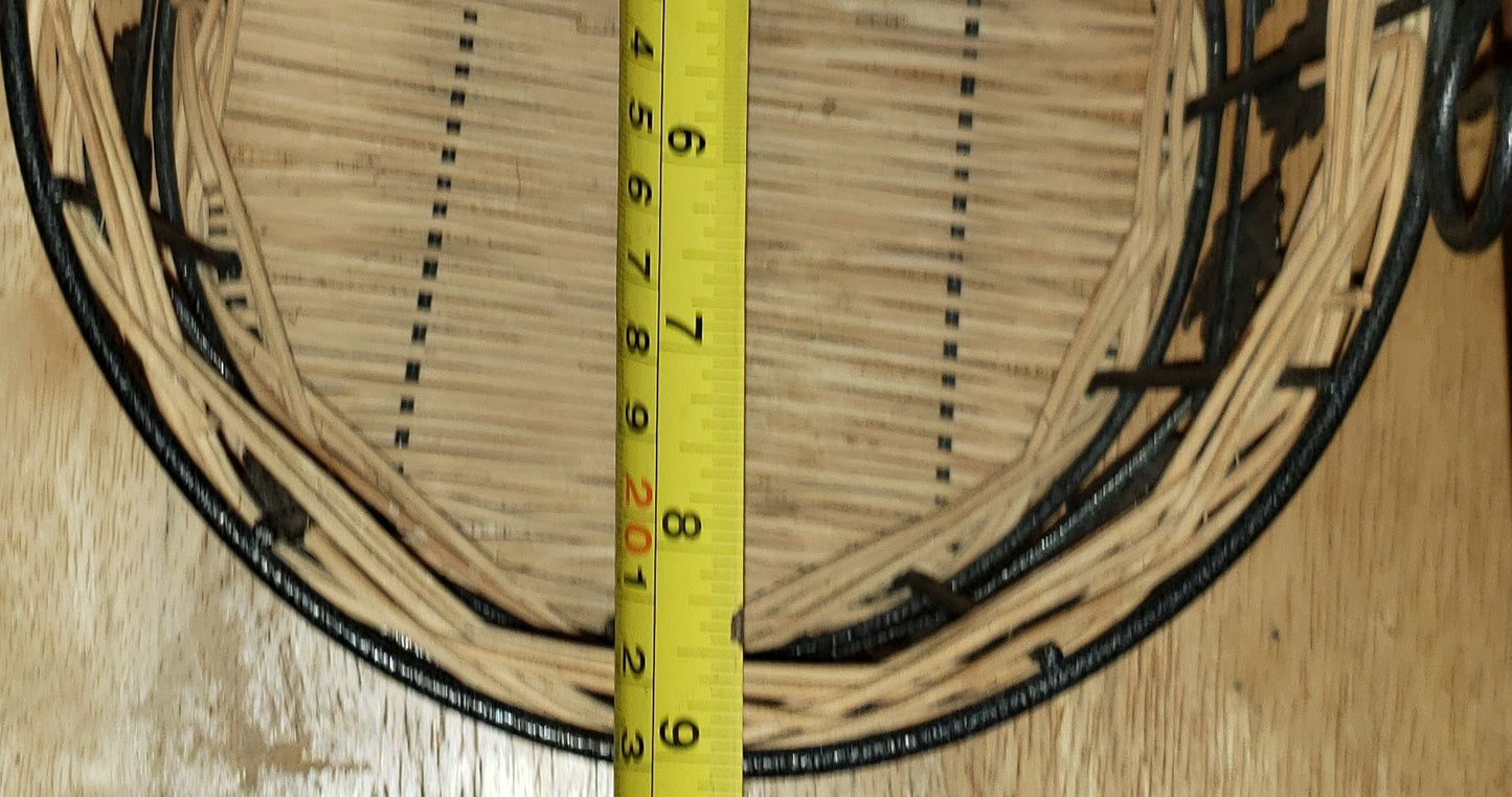 Paniers en osier et métalique