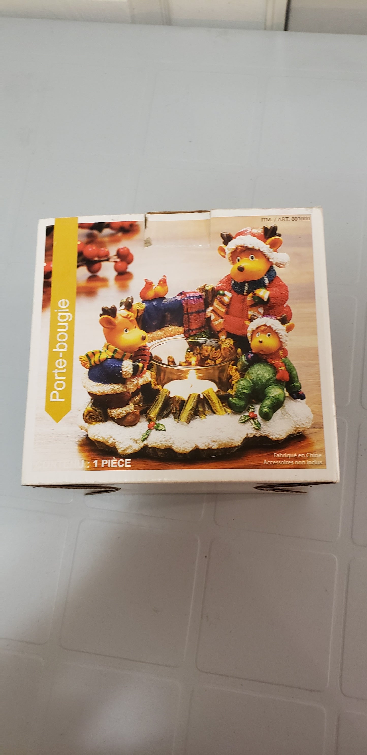 Porte-bougie de Noël avec lampion