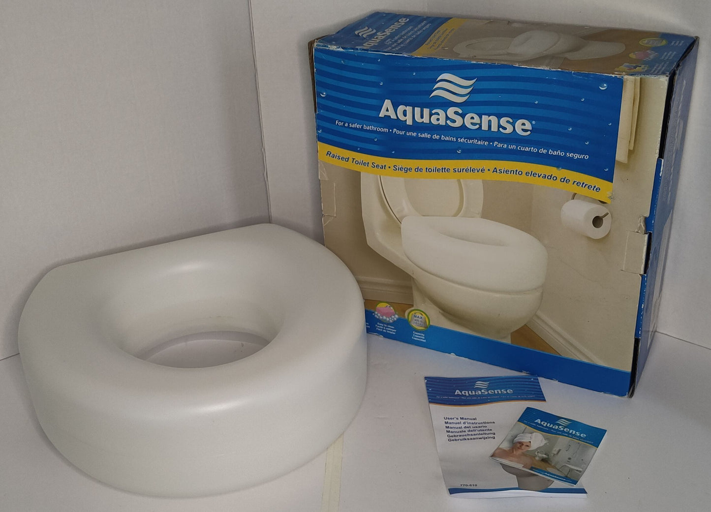 Siège de toilette surélevé de 4''