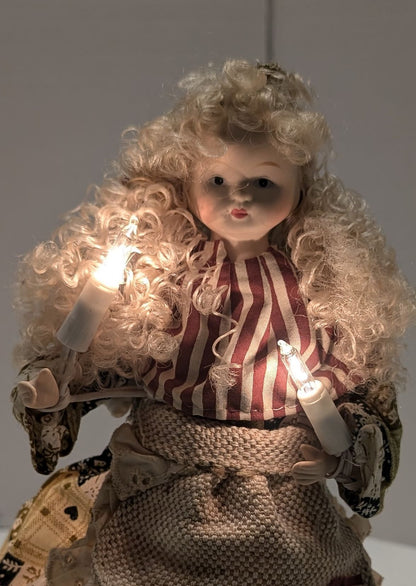 Ange en porcelaine avec lumières