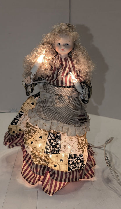 Ange en porcelaine avec lumières