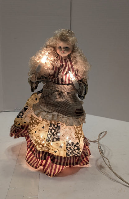 Ange en porcelaine avec lumières