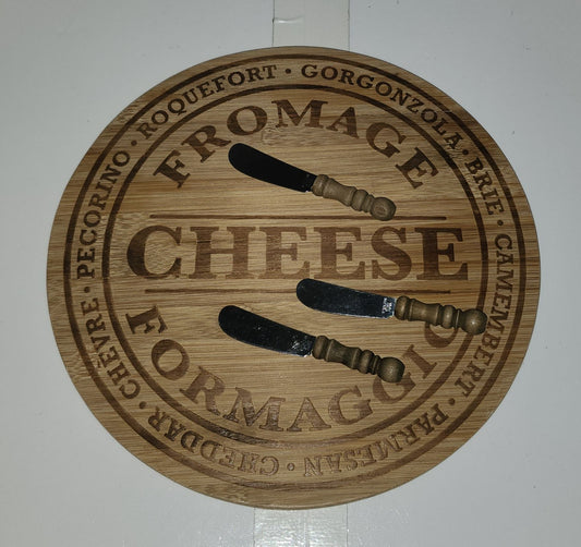 Assiette à fromage en bois