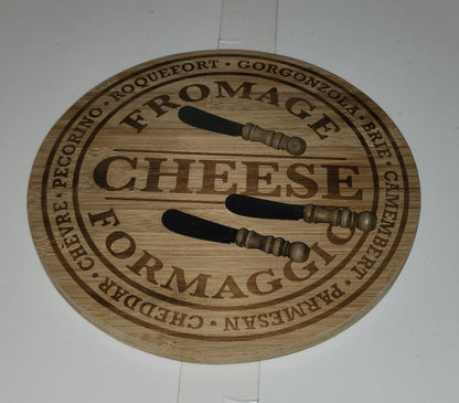 Assiette à fromage en bois