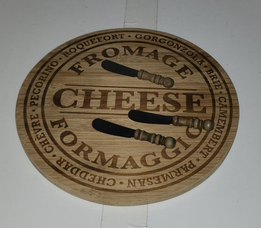 Assiette à fromage en bois