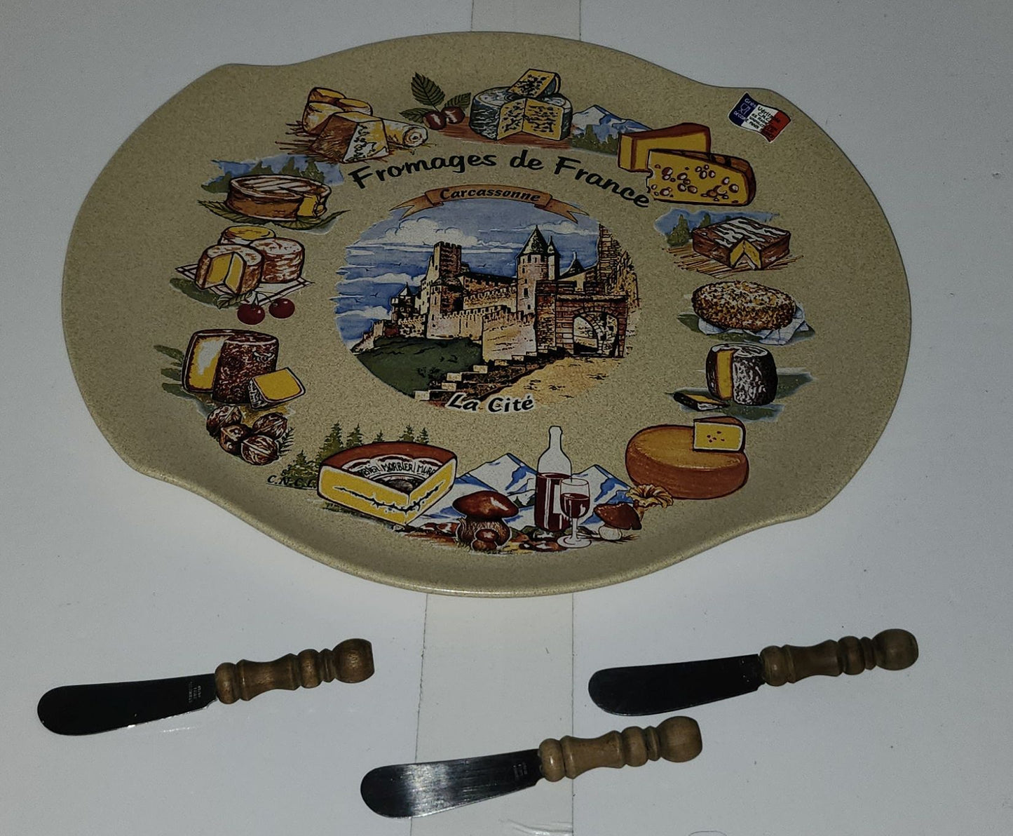 Assiette à fromage en céramique