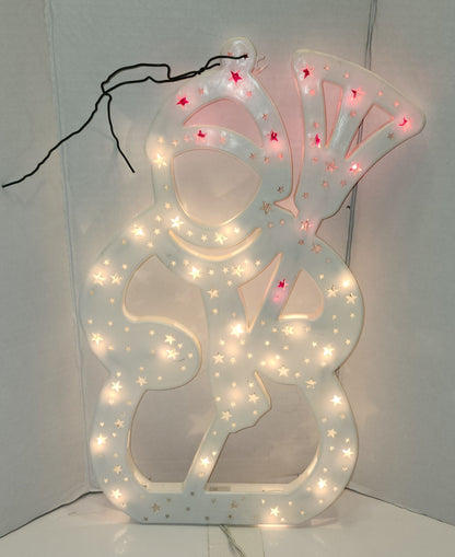 Silhouette illuminée Bonhomme de neige