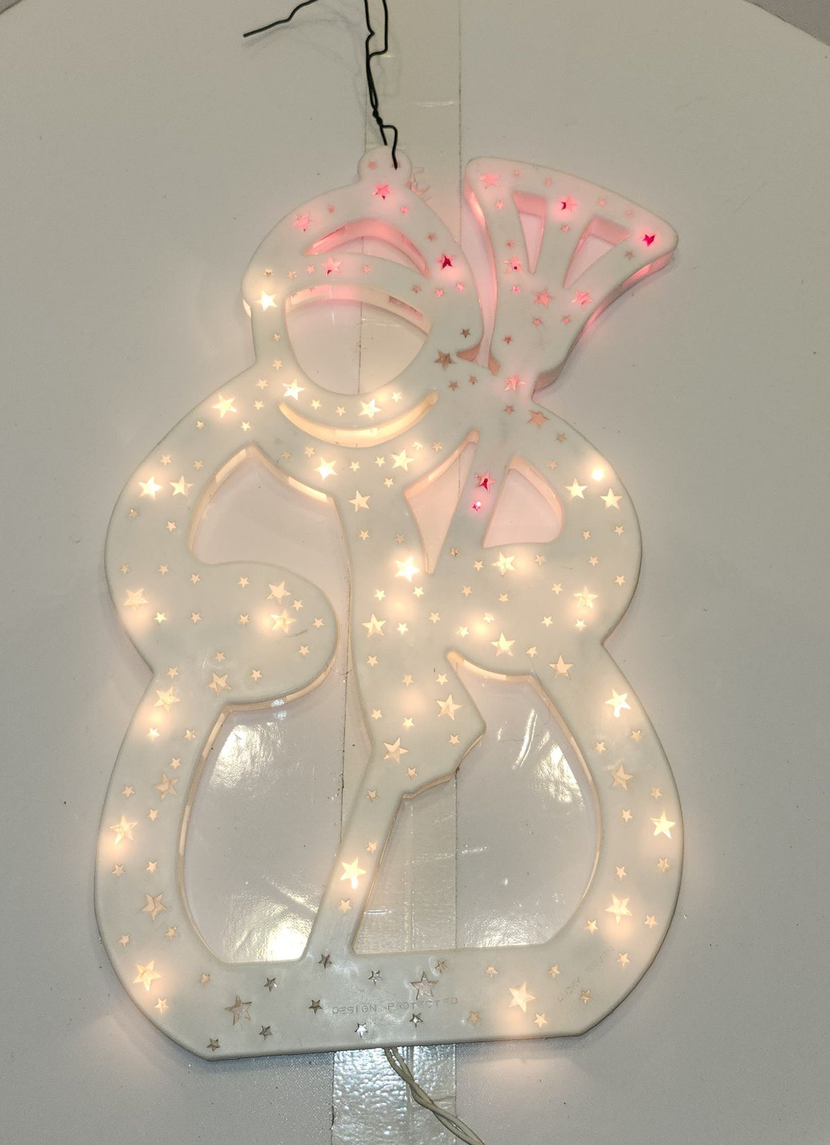 Silhouette illuminée Bonhomme de neige