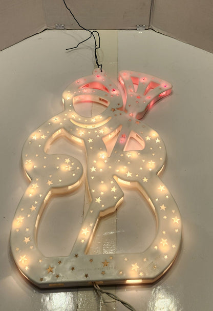 Silhouette illuminée Bonhomme de neige