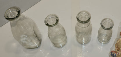 Bouteilles de lait en verre