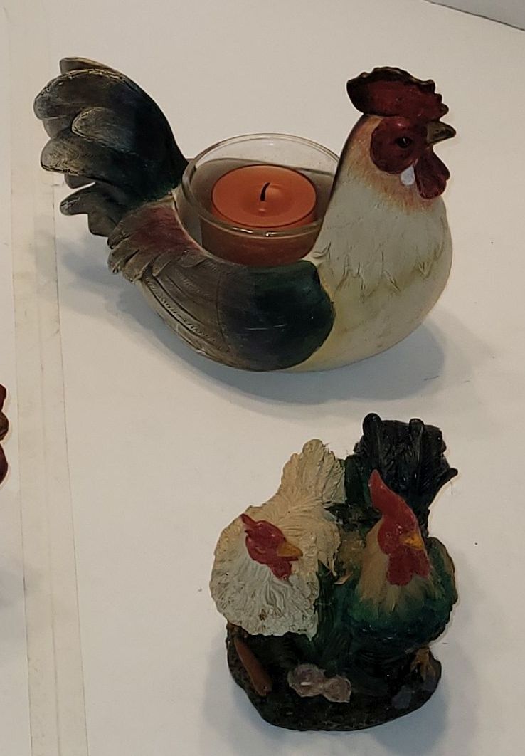 Ensemble de 4 poules