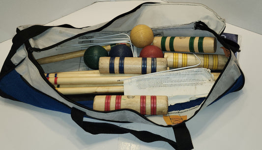 Jeu de croquet en bois
