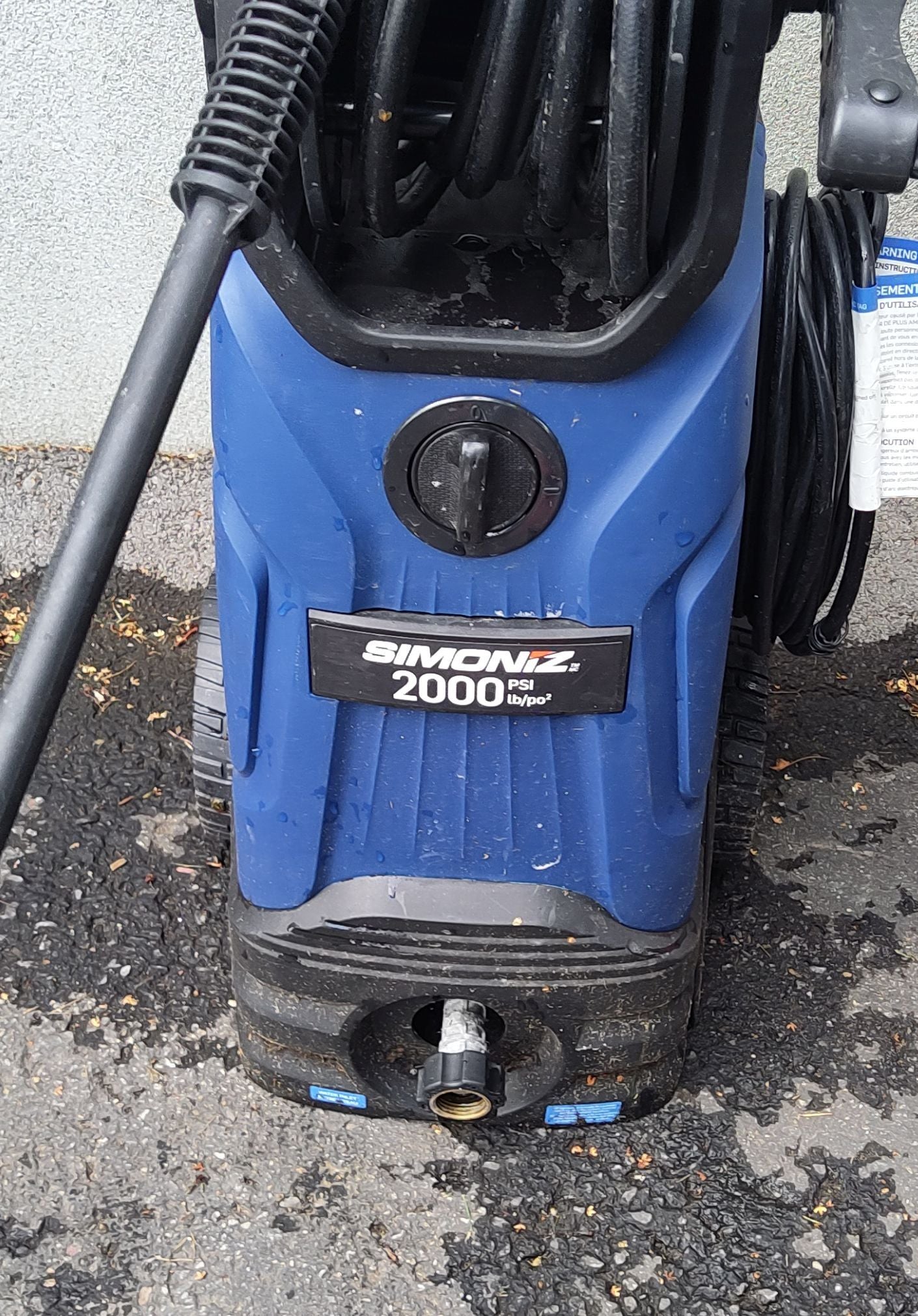 Laveuse à pression électrique Simoniz 2000 PSI