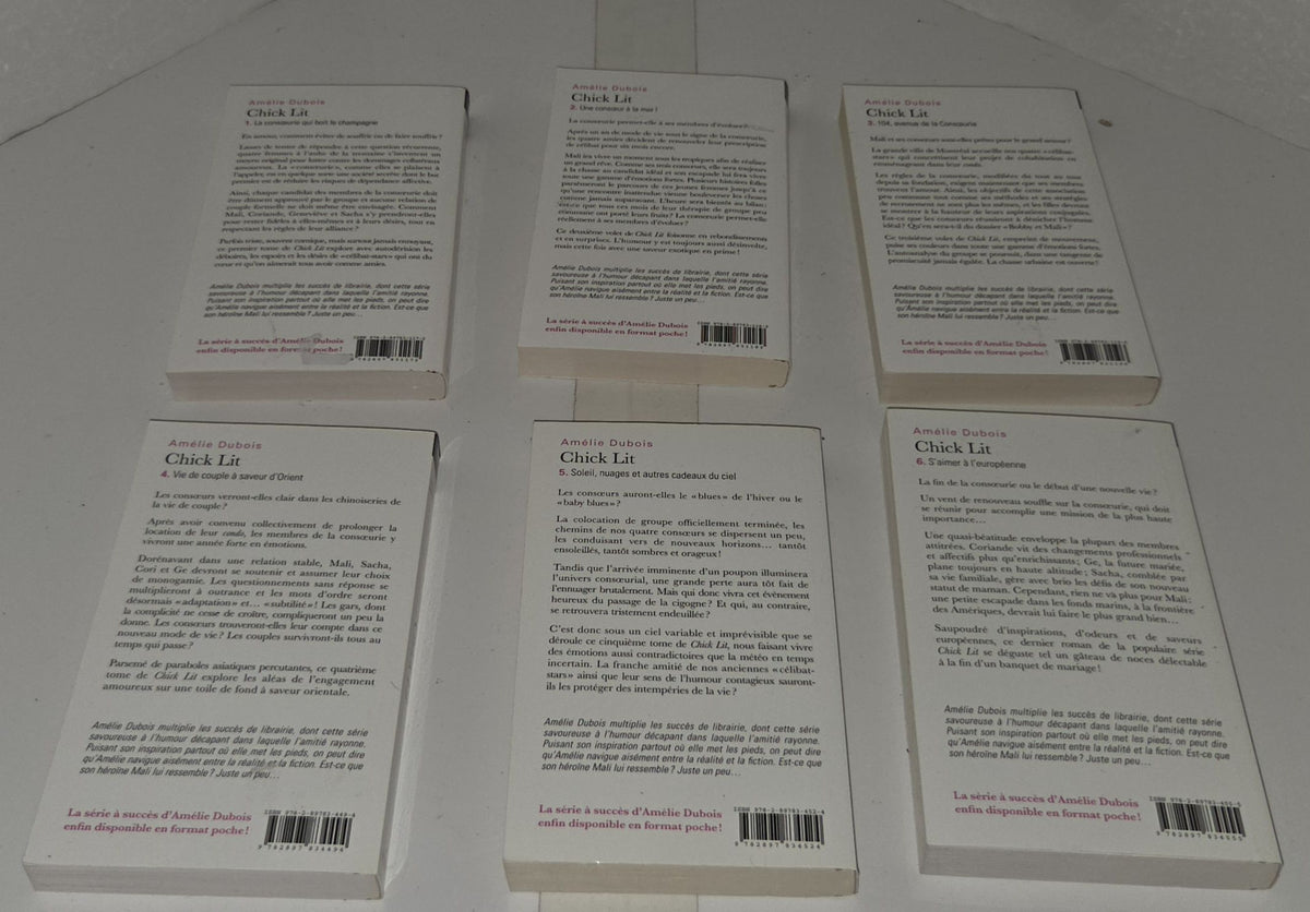 Série Chick Lit tomes 1 à 6 de Amélie Dubois
