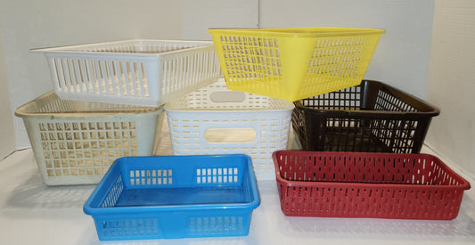 Paniers de plastique