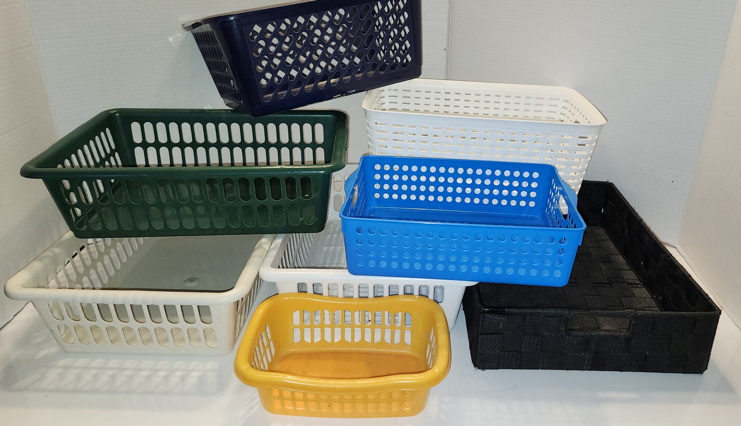 Paniers en plastique