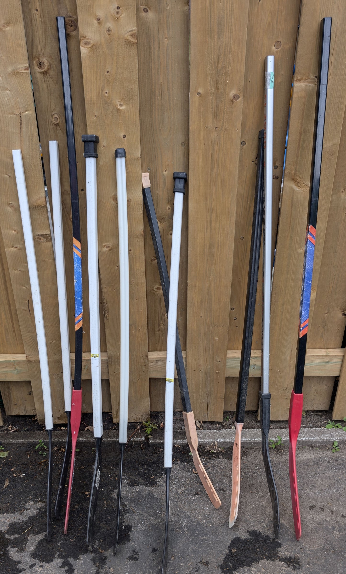 Bâtons de hockey en plastique